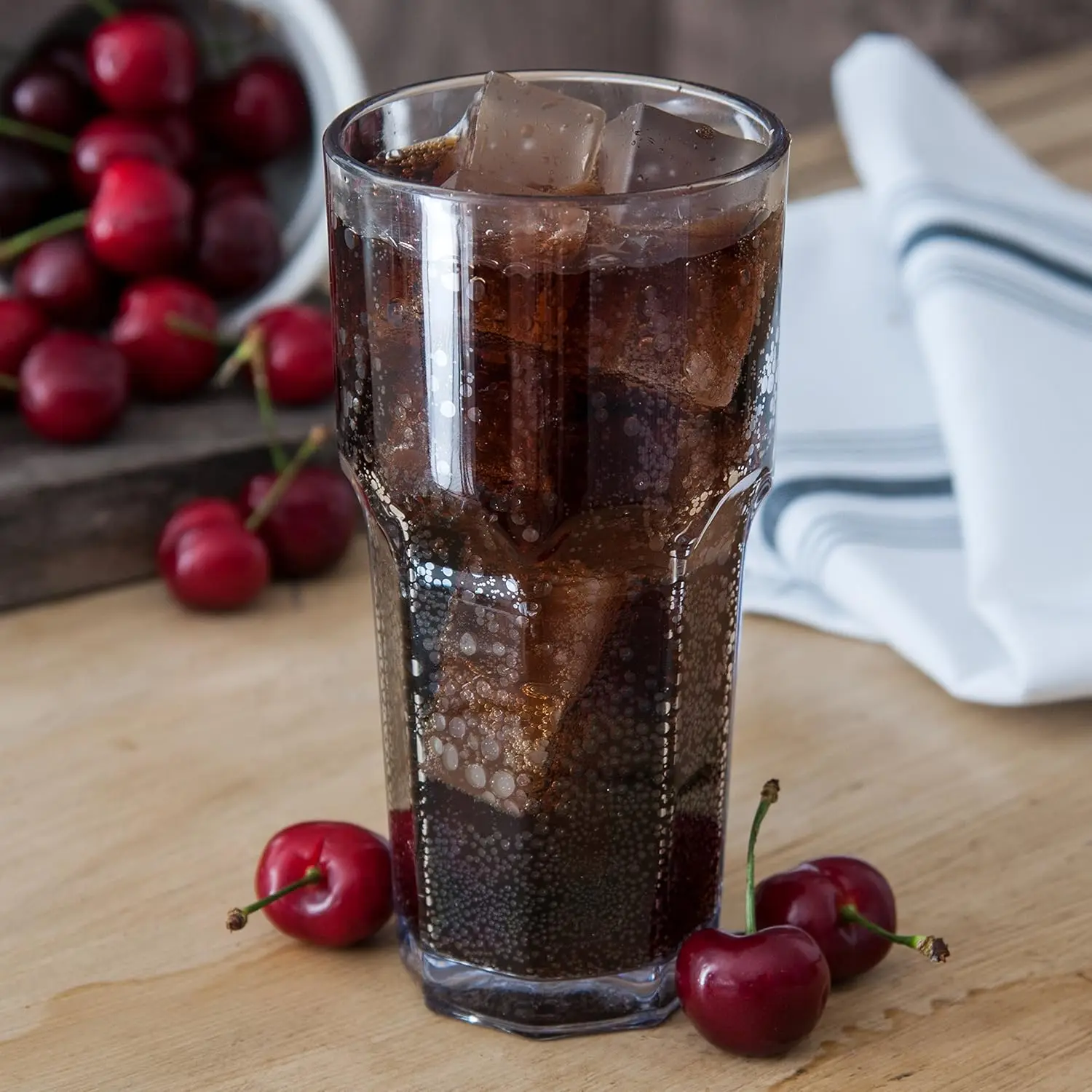 Tall Tumbler for Restaurants, Catering, Kitchens, Plastic, 14 Ounces, Clear