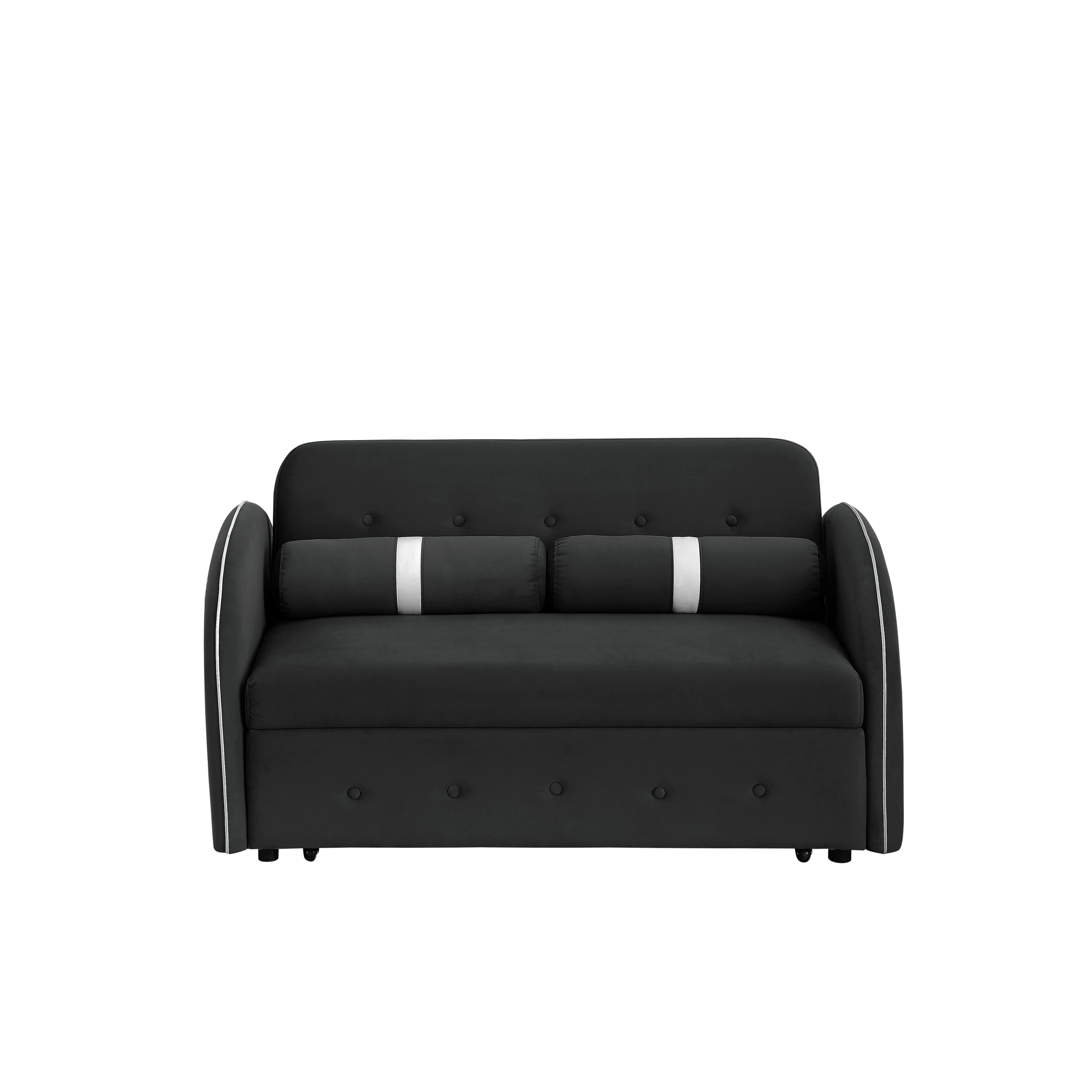 

Modern 55.5" Pull Out Sleep Sofa Bed 2 Seater Loveseats Sofa Couch