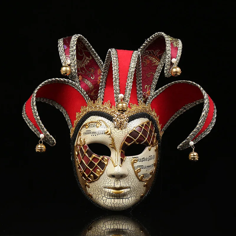 

2018 new Halloween clown mask women's party masquerade cosplay performance personality retro European and American