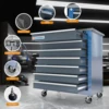 Combination Tool Cabinet,7 Drawer Tool Chest and 5 Drawer Tool ChestRolling Tool Chest with 360° Brake Wheels and Padded Feet 2