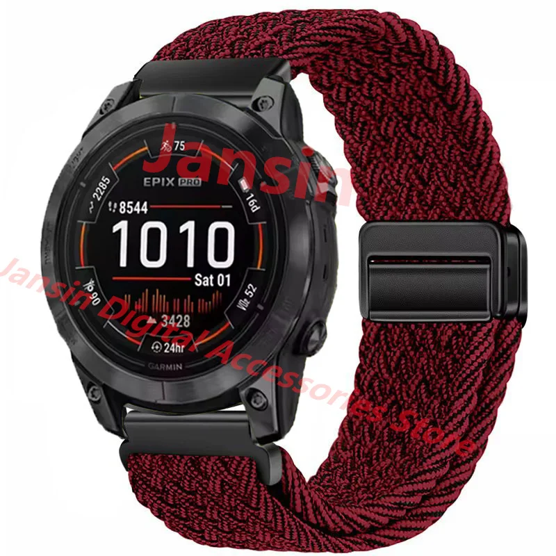 Enhanced Nylon Loop Magnetic Strap - Quick Fit 26mm/22mm Band, Premium Weave Design