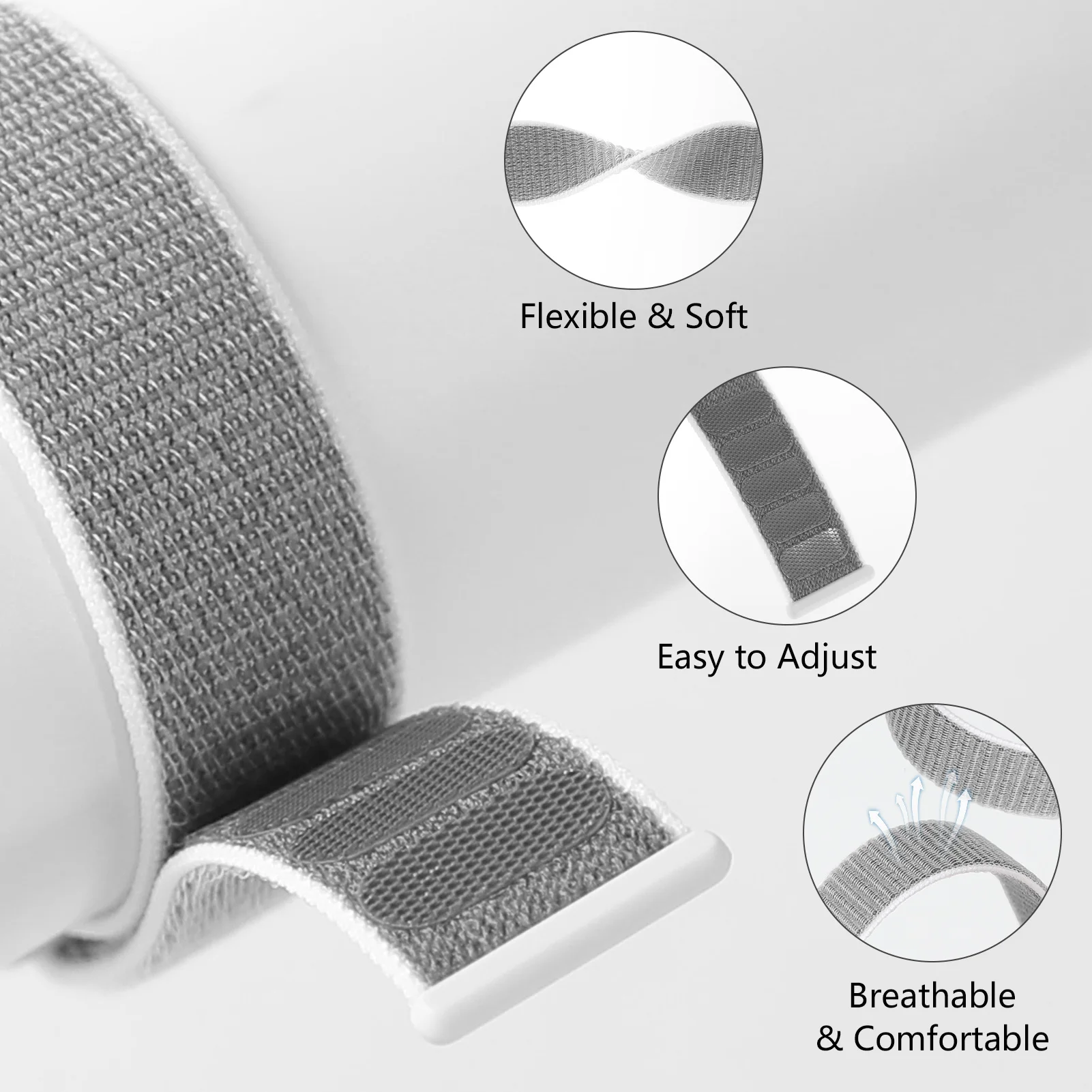 Nylon Sport Replacement Band - Smartwatch Bracelet Strap Accessory