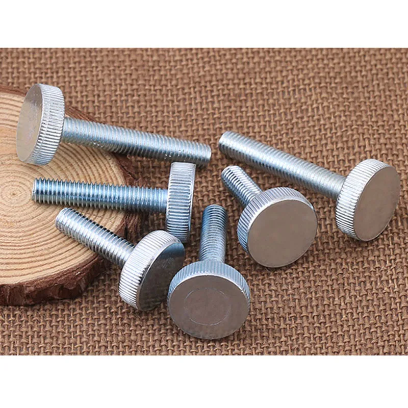 15pcsKnurlFlatHeadHandTightenThumbScrewM3M4M5M6M8M10