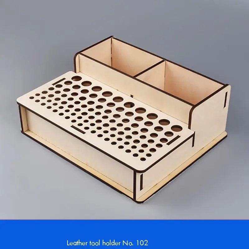 Porte-outils multifonctionnel pour maroquinerie, outils en bois et cuir, outils d'estampage et de poinçonnage, 3TANCraft