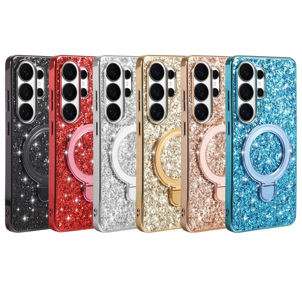 Starry Glitter Sequin Luxury Folding Stand Shockproof Case Cover