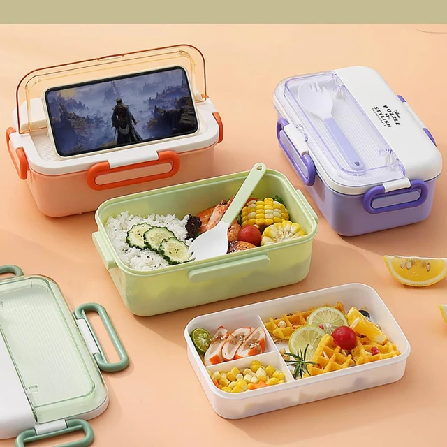 Boîte À Bento Micro ondable Boîte À Lunch En Plastique De - Temu
