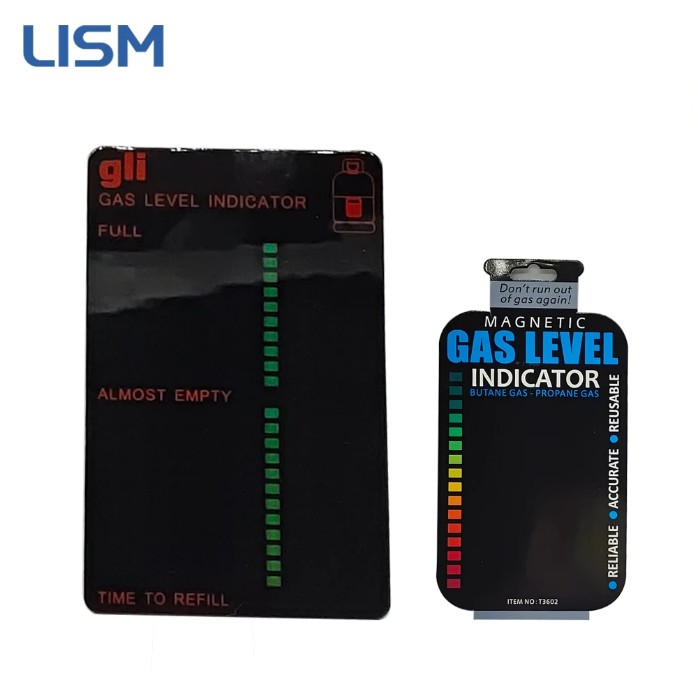 Gas Tank Level Indicator Gas Measurement Card Magnetic Gauge Caravan Bottle Temperature Tester Meter Measuring Stick