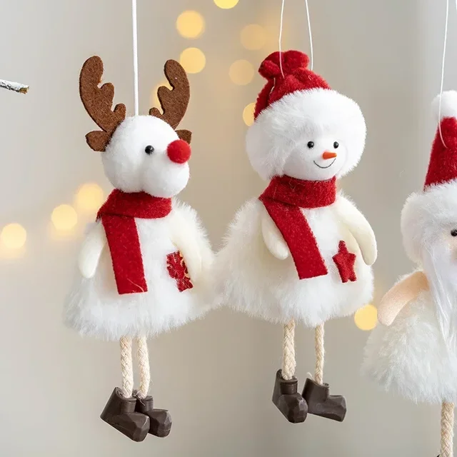 Christmas Pendant Cute Small Angel Doll Ornaments Merry Christmas Household Decor Garland Christmas Tree Decor Xmas New Year 4