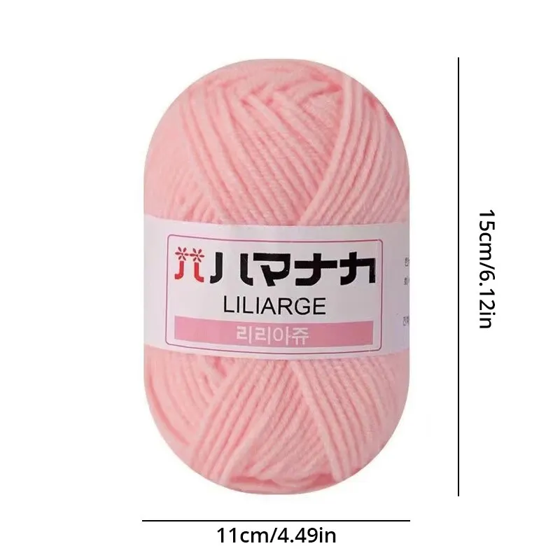 Baby Knitting Wool Yarn for DIY Sweater Milk Soft Cotton Thick Yarn Fiber Velvet 3Pcs knitting wool yarn