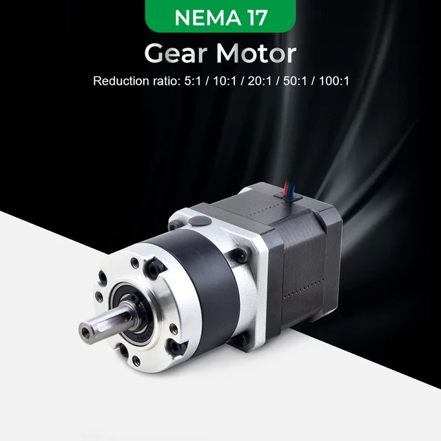 ステッピングモーター NEMA52低雑音比4：1 6：1 10：1 CNC部品用の遊星