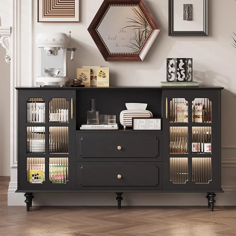 

Минималистичный прозрачный угловой черный буфет, французский современный бар, скандинавский стеклянный шкаф, двери для хранения документов, мебель для спальни Armarios