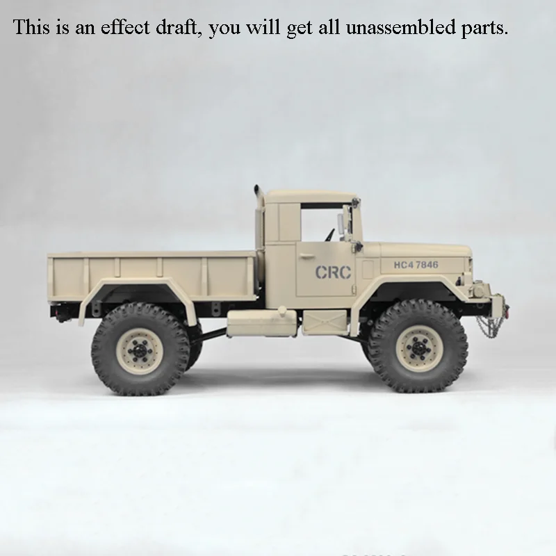 CROSSRC Car 1/10 HC4 4WD Off Road Military Truck Crawler KIT Model W/O Battery TH10479-SMT6 4
