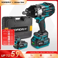 YOFIDRA 3300N.M 3/4" Brushless Electric Wrench 4 Gears Cordless Efficient Car Repair Power Tools For Makita 18V Battery 1