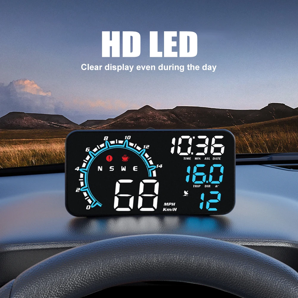 

G11 Car HUD Speedometer Clock Odometer Head Up Display Digital GPS Alarm On Board Computer Windscreen Projector Interior Cartron