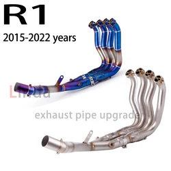 51MM For YAMAHA YZF-R1 2015-2020 years Motorcycle r1 Exhaust System Escape Slip On stainless steel Front Tube Link Pipe Connect