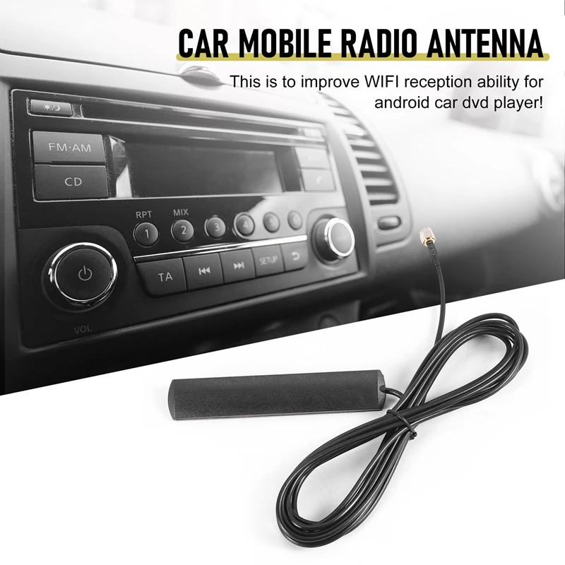 SMA DAB 안테나 공기 증폭기, 3M 케이블, LTE 3G 4G GSM 내부 연결, ROSCA 어댑터, 900/1800/2100 MHZ 3DBI 3-5V