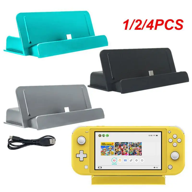 Caricabatterie Per Supporto Di Ricarica Di Tipo C Da 1/2/4 Pezzi Per Supporto Dock Per Console Switch Per Caricabatterie Per Mini Dock Station Ns Swit