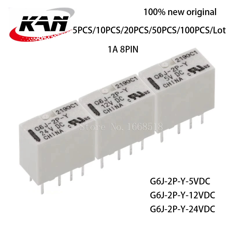 

Free Shipping Relay G6J-2P-Y-5VDC G6J-2P-Y-12VDC G6J-2P-Y-24VDC 8Pin G6J 2P Y DC5V 12V 24V 100% NEW Original