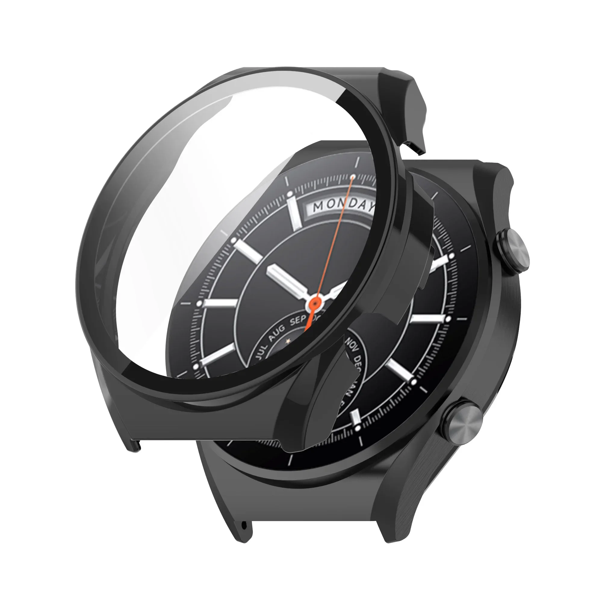 Premium Screen Protector Case for Xiaomi S1 Pro Smartwatch - Durable Hard Edge Protective Cover and Bumper Accessories