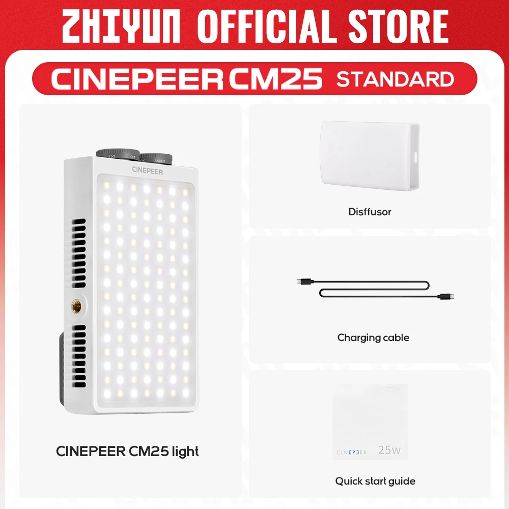 CINEPEER CM25 25W フィルライト CINEPEER CM25 – ZHIYUN Store