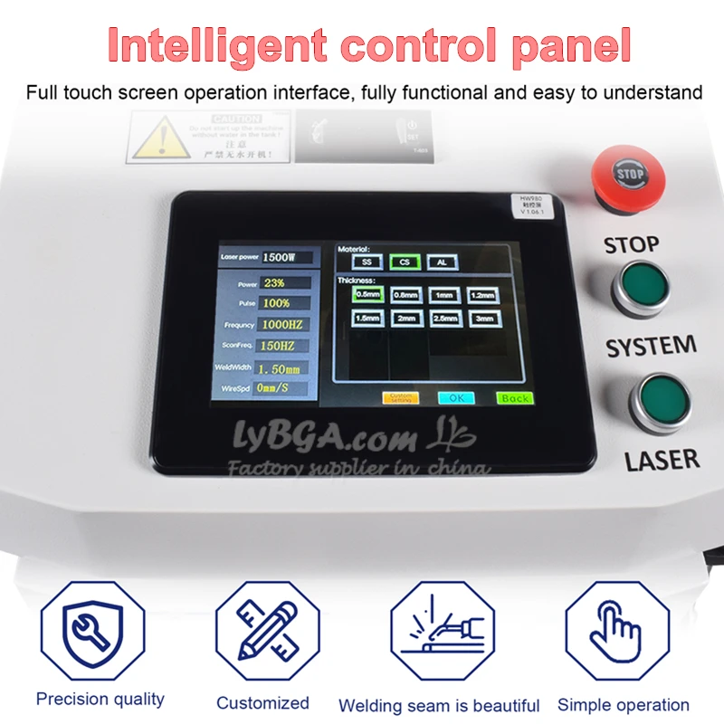 Versand aus EU-Lager: 4-in-1 Reinigungs- und Schneidemaschine für Metalloxide und Edelstahloberflächen, 1500W Faserlaser-Schweißgerät – Detail 8