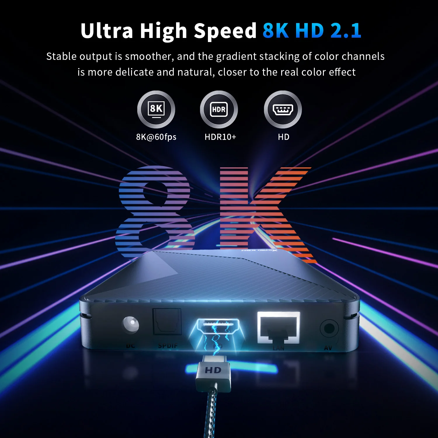 X88 PRO X5M Android 14 TV Box HD 8k 2.4G 5G Wifi6 BT5.0 1000M Lan