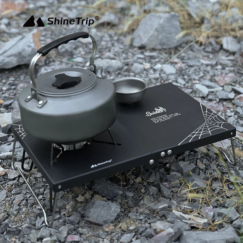 Outdoor Camping Spider Stove Table Portable Aluminum Alloy Mini Picnic Folding Storage Table Stove Table Gas