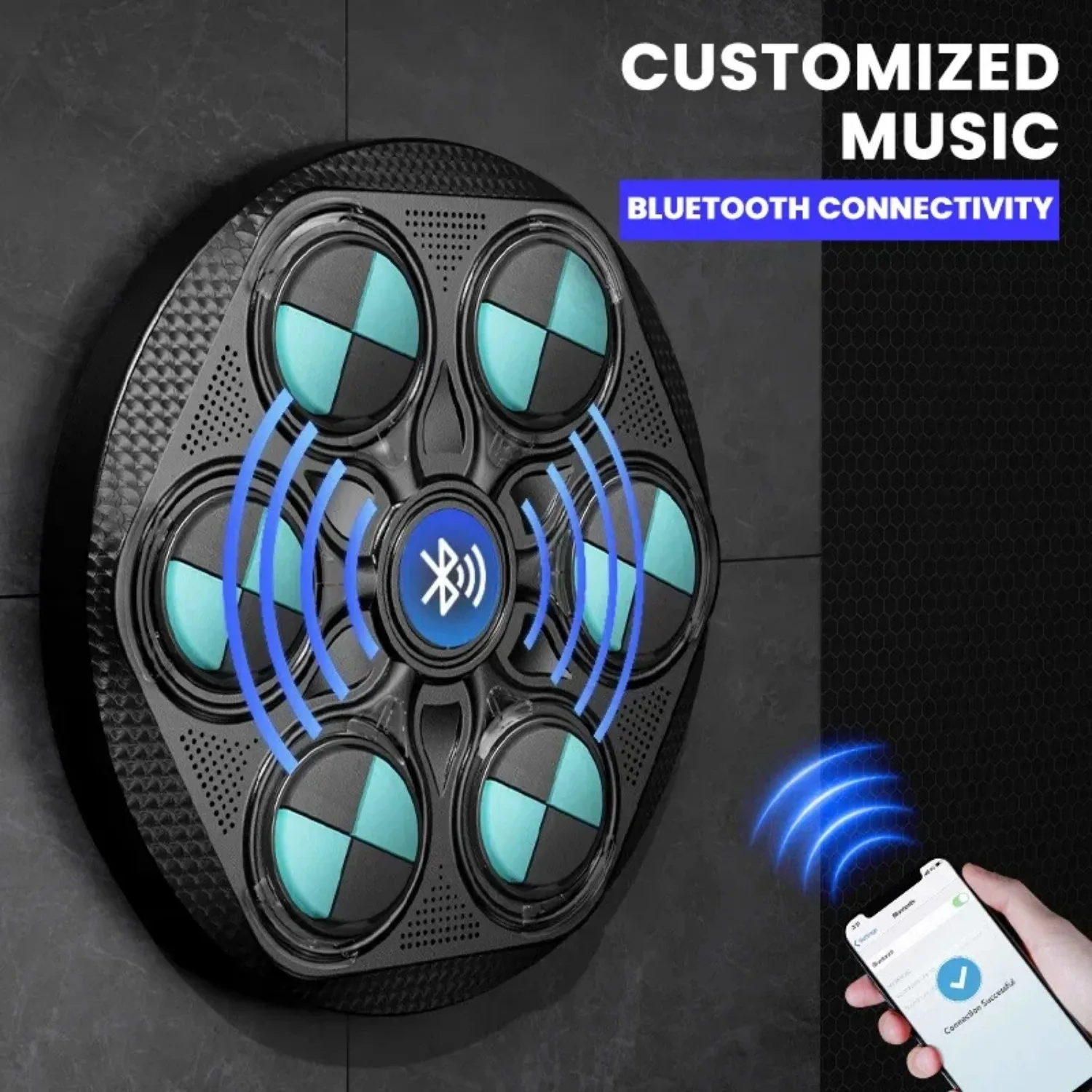 Multi Gear Adjustable Boxing Training Target Wall，Mounted Home Adult Children，Boxing Machine Trainer Music Fitness