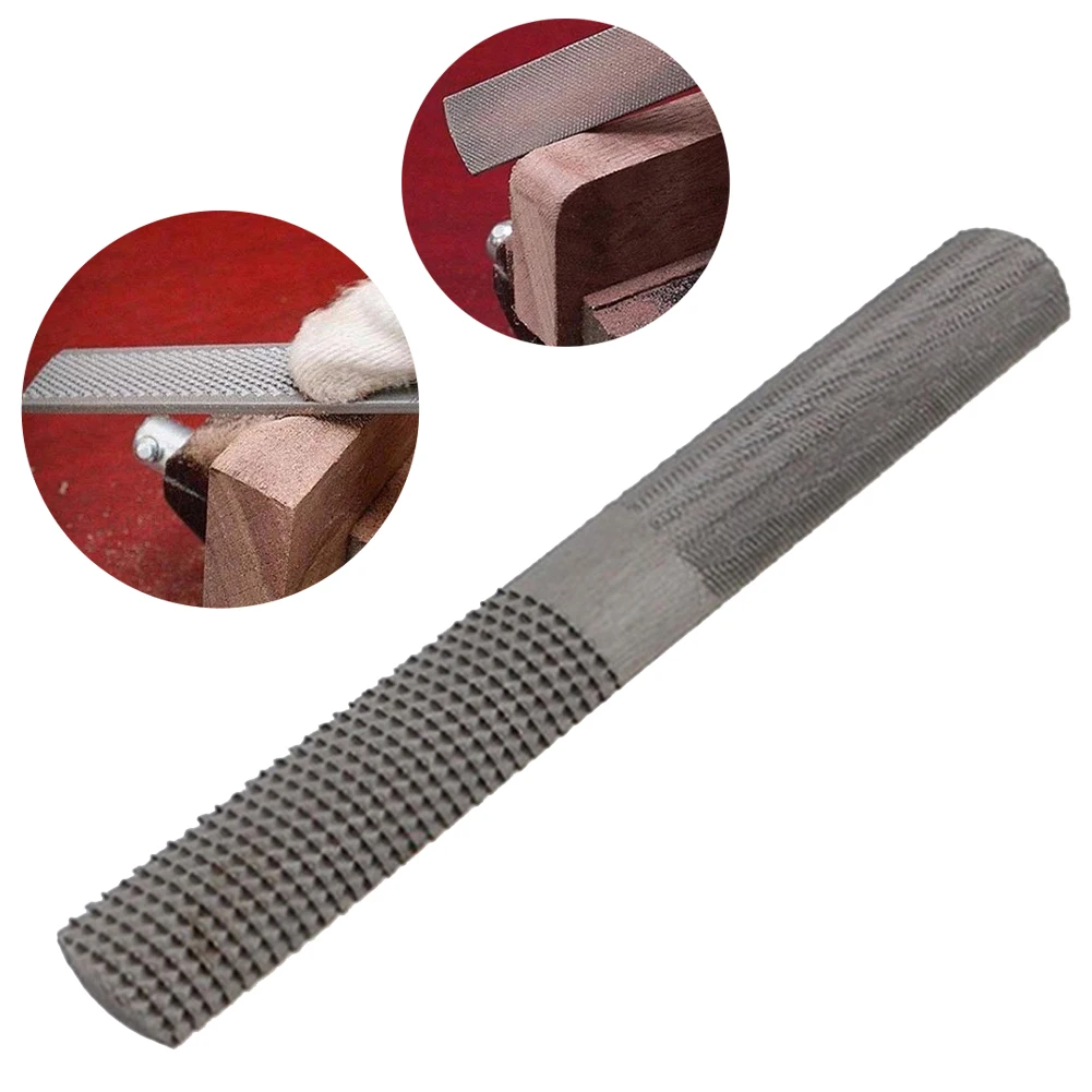 

1pcs 4In1 Woodworking File 8Inch Carbon Steel Rasp File Flat Half Round Grinding For Polishing Wood Plastic Hand Tools