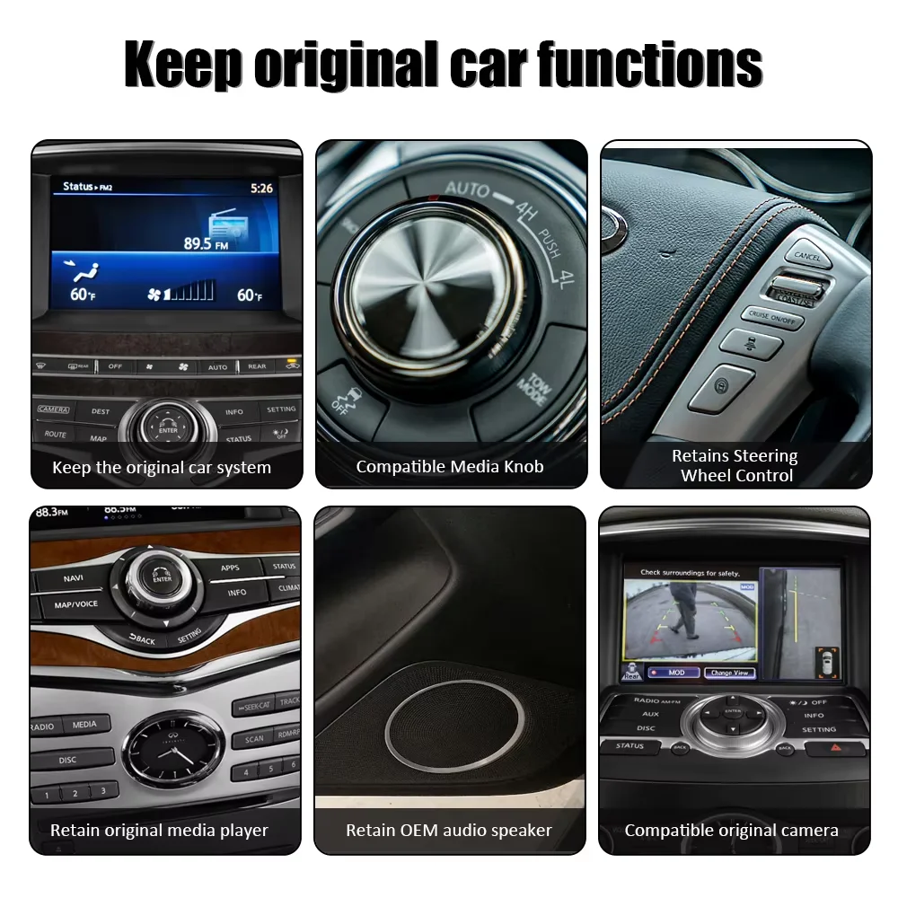 Adaptador de Interfaz Inalámbrica CarPlay Android Auto para Chevrolet Cruze 2012 2013 2014 y Opel Zafira C 2016 2017 con Pantalla Táctil, Mirror Link, Airplay, BT, GPS y Módulo de Navegación 6