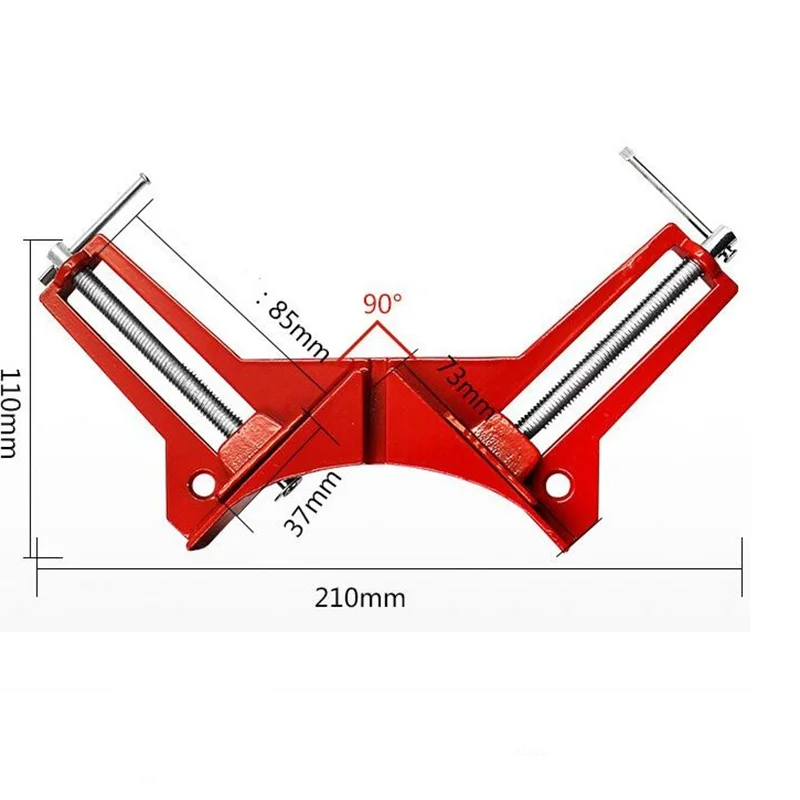 2pcs/lot 90° Angle Clip Fixing Clip, Right Angle Clip, Woodworking Clip, Fish Tank Clip, Reinforced Glass Frame Picture Frame