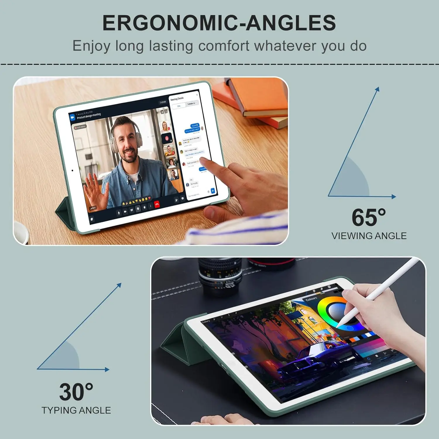 Premium Tri-fold Magnetic PU Leather Protective Tablet Case – Elegant Flip Stand Cover