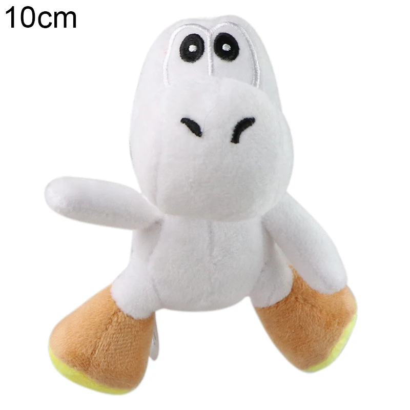thumbnail image 1 of Kawaii Green Yoshi Anime Figure Plush Keychain Toys Stuffed Mushroom Yellow Block Super Star Peluche Pendant Doll Gift, 1 of 5