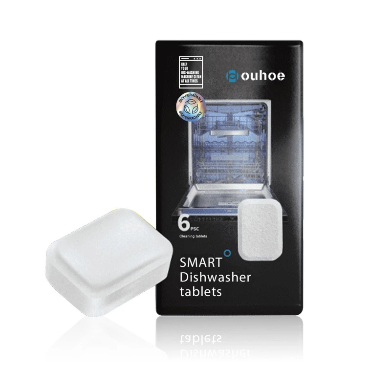 6pcs/box Dishwasher Cleaning Tablets For Dining Room Kitchen