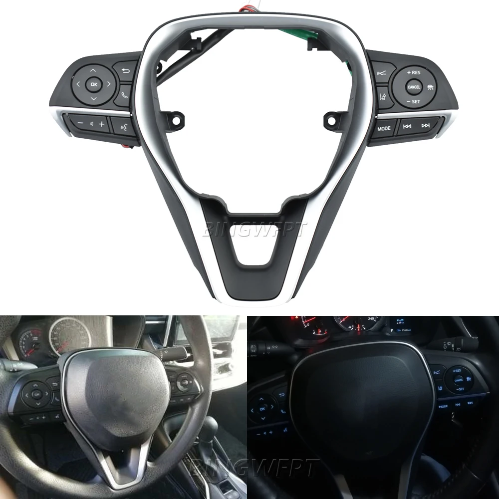 

For Toyota Corolla Levin 2019-2023 New Steering Wheel Cruise Control Buttons Switch Steering Wheel Bluetooth Button 84250-06850