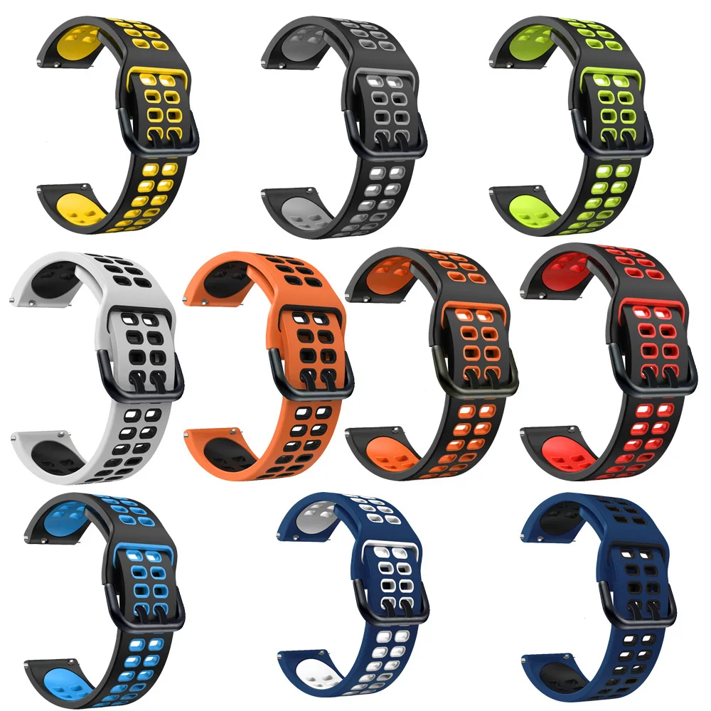 Silicone Sport Watch Strap - 22mm Replacement Wristband