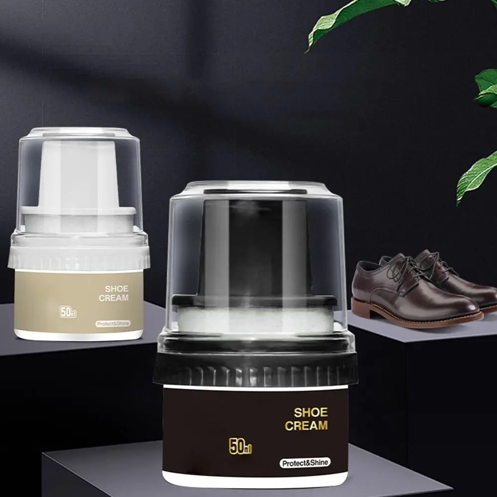 Leather Repair Cream Liquid Shoe Polish Shoe Care Cream with Sponge Applicator for All Kind of Leather Surfaces leather care cream