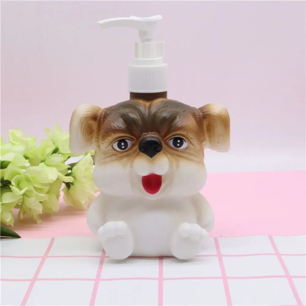 Cute Cartoon Empty Pump Bottle Sub-Bottling Press Type Soap Dispenser Large Capacity Refillable Shower Gel Bottle Bathroom