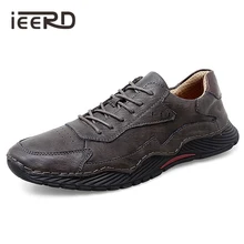 

Spring New Arrival Split Leather Casual Shoes For Men Soft Schoenen Man Flats Plus Size Hand Made Leather Shoes