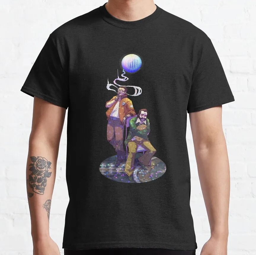 Silkdusk's Pure Cotton Kim-Kitsuragi Graphic Tee - Funny Short Sleeve Round Collar Shirt