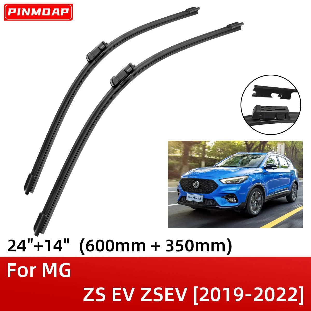 For Mg Zs Ev Zsev 20192022 24"+14" Front Windshield Wiper Blades