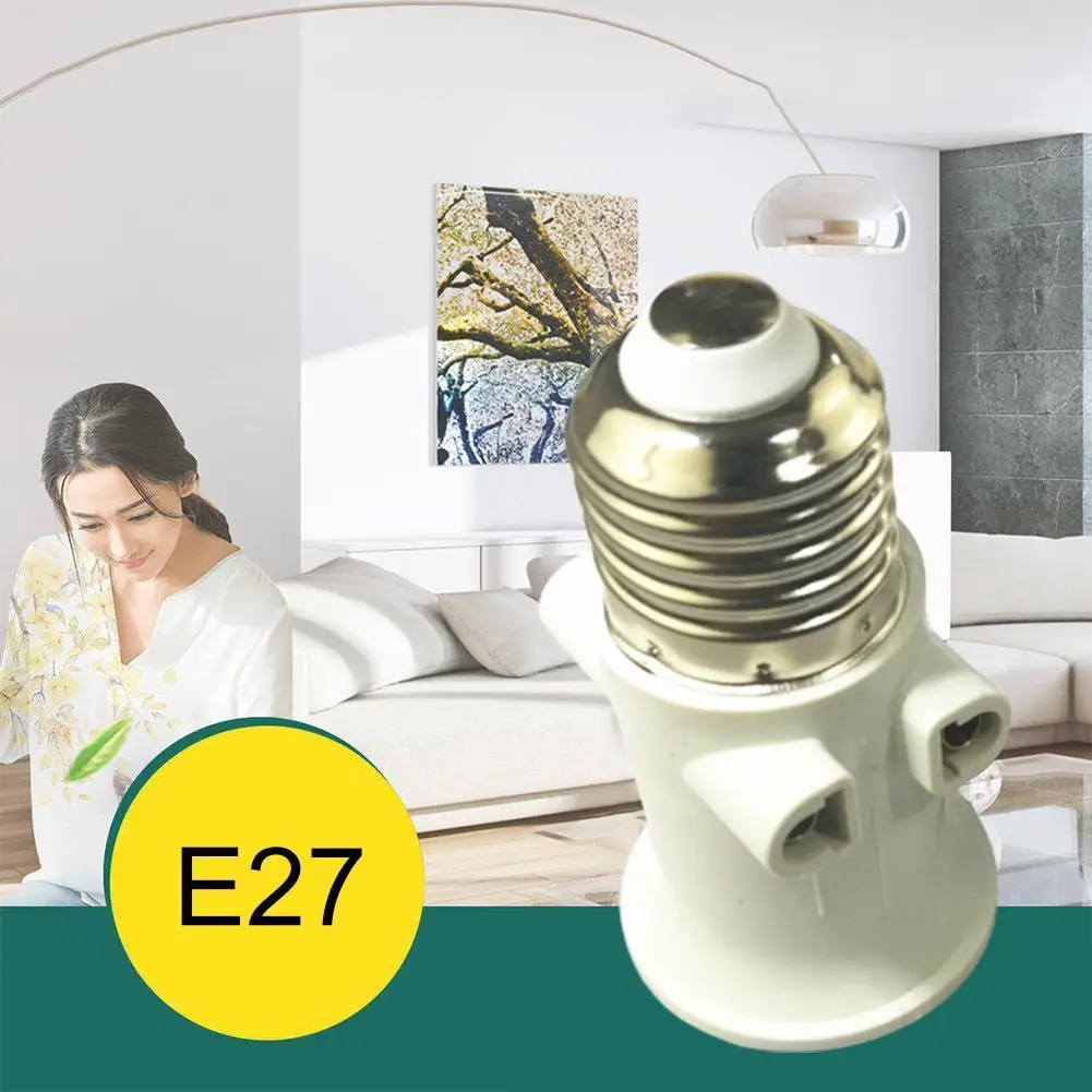 New E27 Split Flame Head Converter Plug Connector E27 Bulb Adaptor Lamp Holder Base Socket Conversion Lighting Accessories