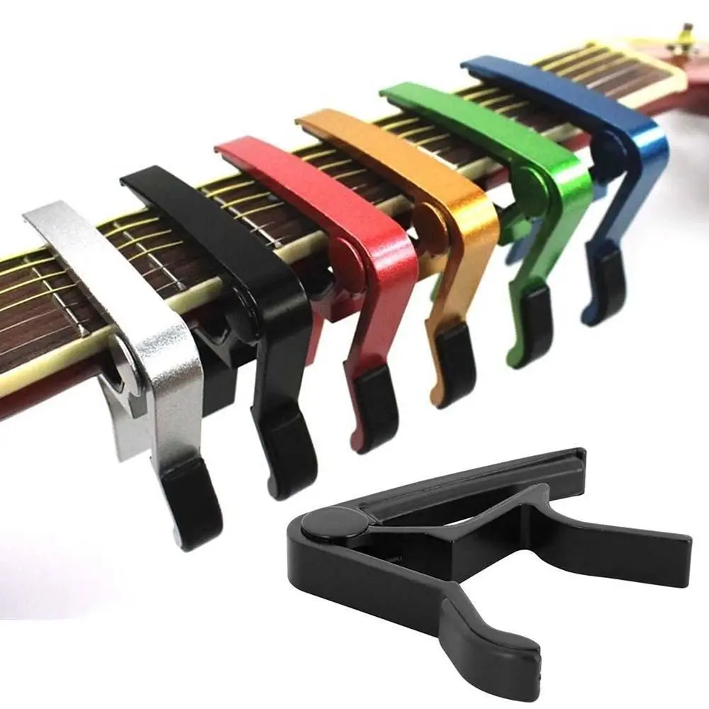 Color Folk Guitar Aluminum Alloy Tuning Clip Multi Functional Metal Kapo Classical Electric/Wooden Guitar Accessories