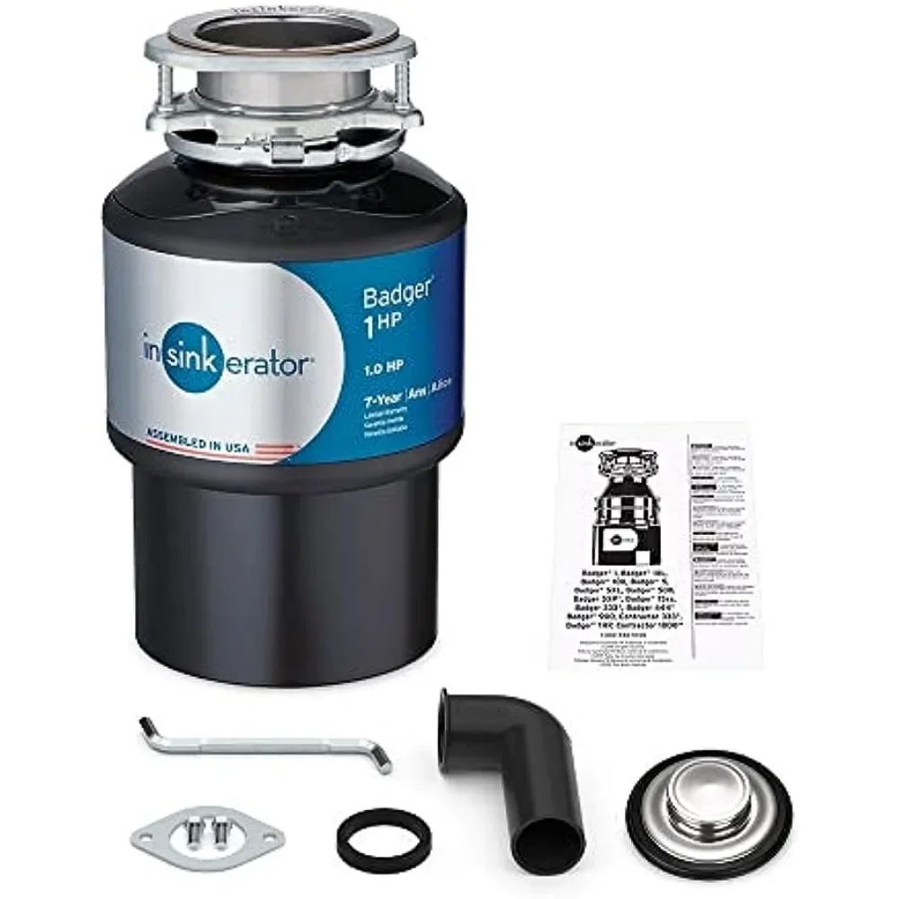 Badger 1 HP Continuous Feed Food Residue Processor Garbage Disposal Power Series Kitchen Appliances Home 3