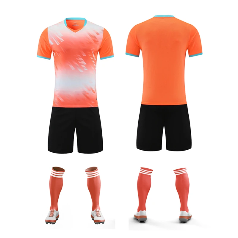 New Football Outfit Kids Men's Soccer Jerseys Sets Boys Adult Running Training Uniform Soccer Team Shirt Suit Equipment No Socks
