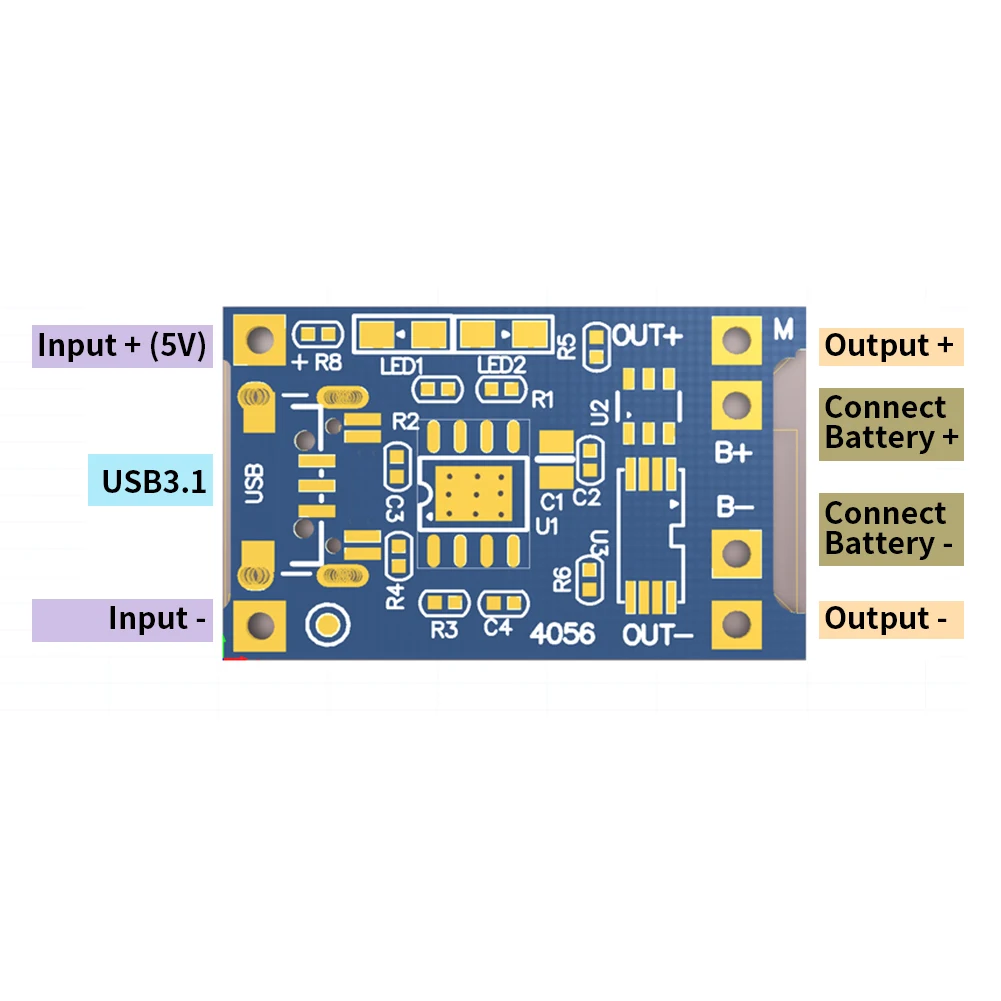 Lithium Battery Charger Module Type C Micro USB