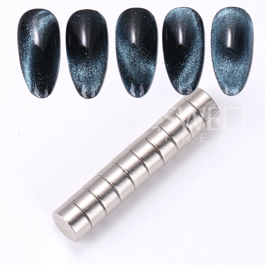 3D Cat Eye Glue Strong Magnet Nail Art Cylinder Magnet Multi-Functional Cat Eye Gel Polish Manicure Tools