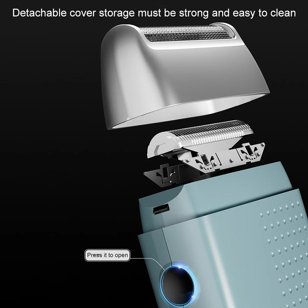 Electric Shaver For Men Usb Rechargeable Waterproof Beard Trimmer_voghion.com