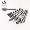 8pcs Factory Directly Rotary Tool Tungsten Carbide Cutter Shank 6mm 1/4'' inch Double-cut Rotary Files For Grinding Wood 4