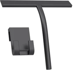 Matte Black Silicone Streak - Free Shower Squeegee (1 pack with Holder)